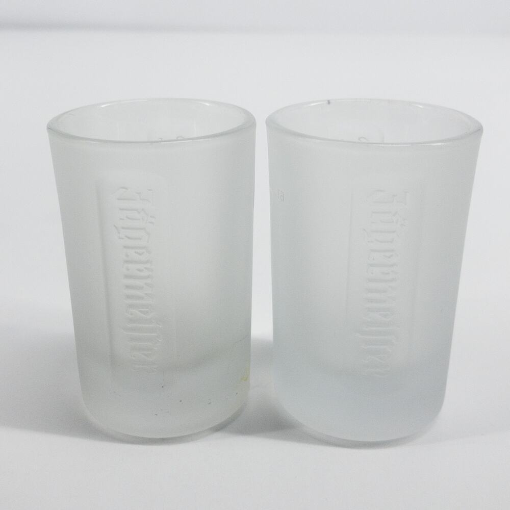 Jagermeister Frosted Shot Glasses Set of 2 Barware 1 oz